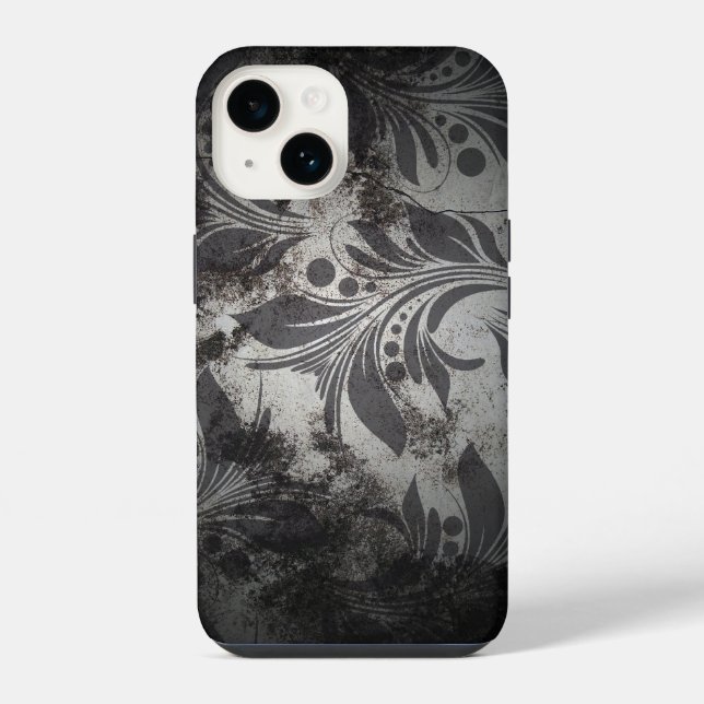 Design de Grunge Preto e Prateado (Verso)