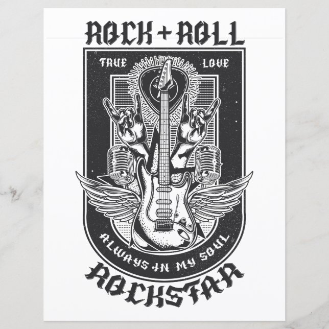 Design de Guitar Rock (Frente)