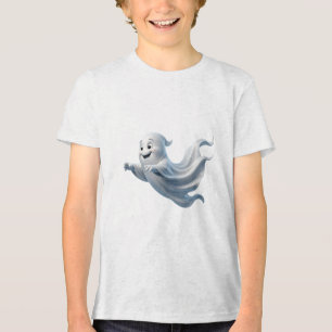 Design de Halloween Assustador Fofo Fantasma Voado