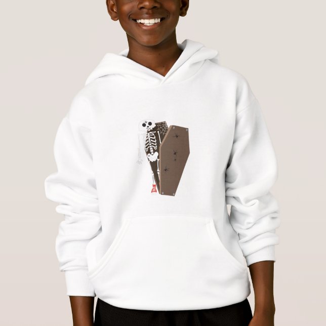 Design de Halloween de Skeleton e Coffin (Frente)