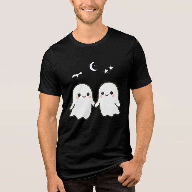 Design de Halloween do Casal Fantasma (Frente)
