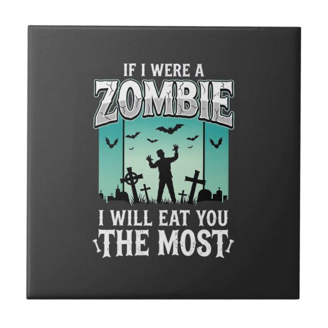 Design de Halloween Eu vou comer você Zumbi_1 (Frente)