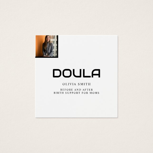 Design de Identidade de Nome de Doula Profissional (Frente)