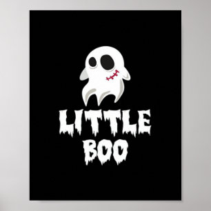 Design de Impressão Little Boo de Halloween