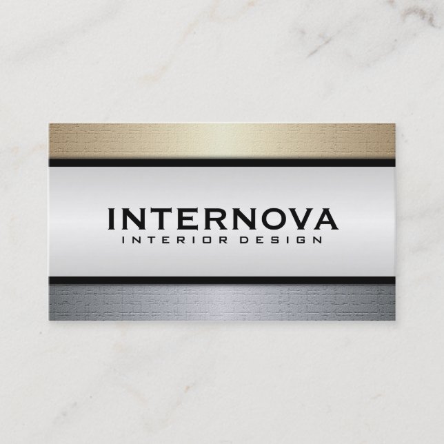 Design de interiores - cartões de visitas (Frente)