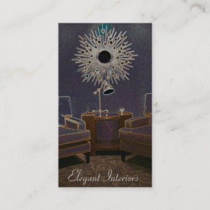 Design de interiores/modelo de cartão de negócios