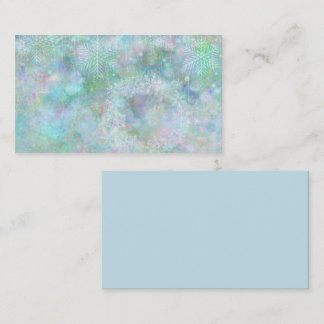 Design de inverno Flocos de neve Cartão de visita