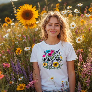 Design de jardim de flores do Boho Hobo