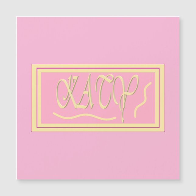 Design de Katy, cor-de-rosa, e sorvete liso (Frente)