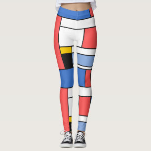 design de leggings estilo de arte moderno Mondrian
