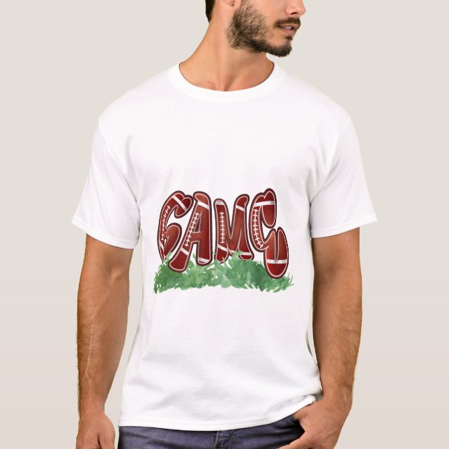 Design de Letreiro de Futebol Retro - Camisa de Di (Frente)