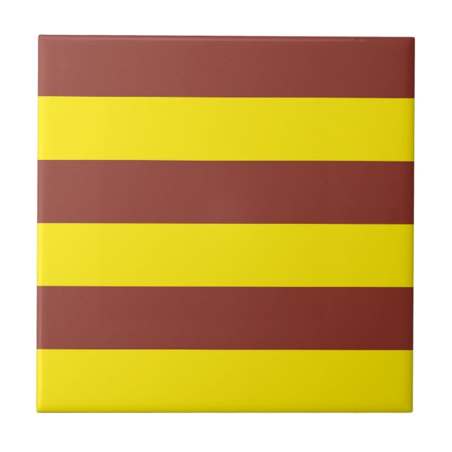 Design de Listras Amarelas e Marrons (Frente)