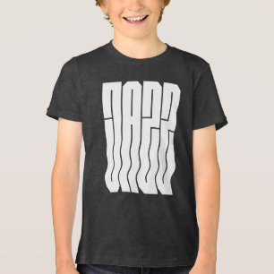 Design de logotipo de jazz ondulado e ousado