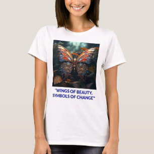Design de logotipo para camisetas borboletas