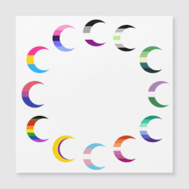 Design de Lua Crescente do Tempo do Orgulho