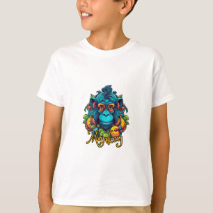 Design de macaco de camisa