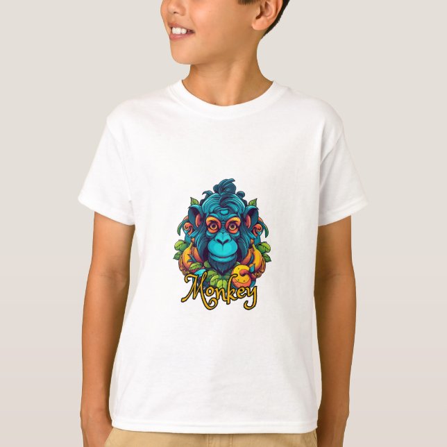 Design de macaco de camisa (Frente)