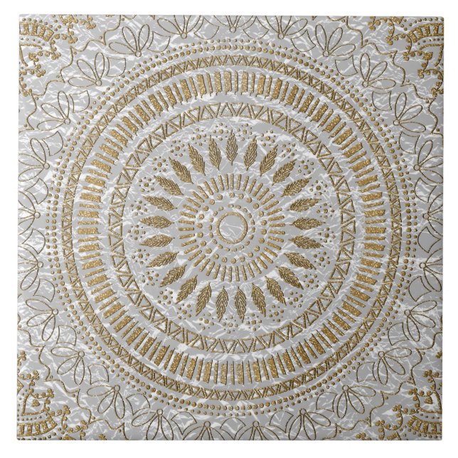 Design de mandala tribal desenhada à mão Elegante (Frente)