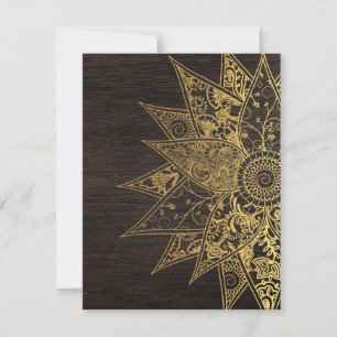 Design de mão desenhada com um hena de flor da moe