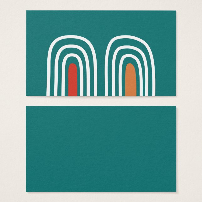 Design de mão desenhada pelo arco-íris (Frente & Verso)