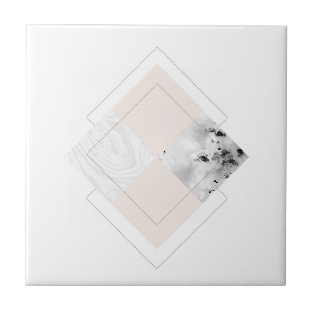 Design de mármore geométrico (Frente)