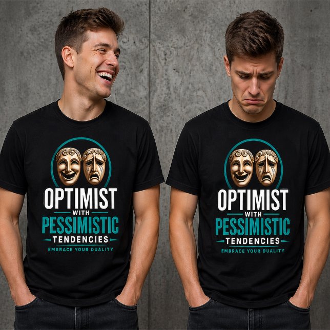 Design de Máscara da Dualidade Otimista vs Pessimi (Criador carregado)