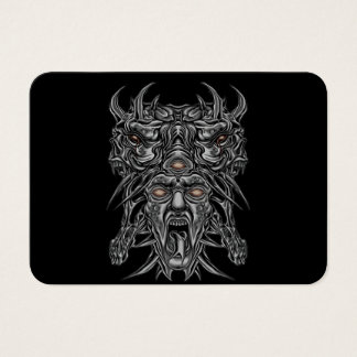 "Design de máscara estética do rosto do demônio"