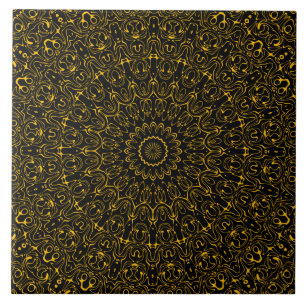 Design de Medalhão Amber e Negro