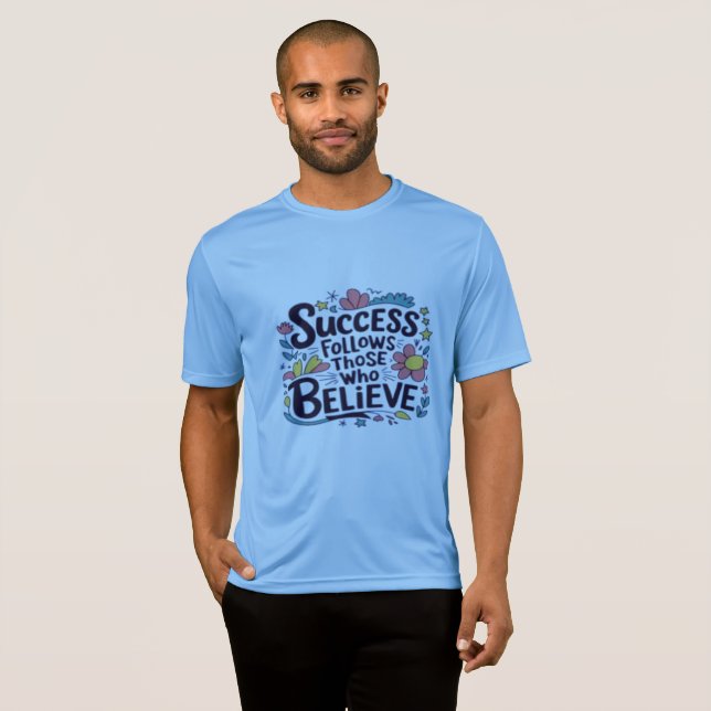 design de moda caminhando e camiseta de bondade (Frente Completa)