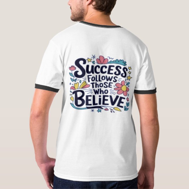 design de moda caminhando e camiseta de bondade (Verso)