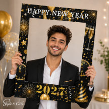 Design de Moldura de Selfie Personalizada Feliz An