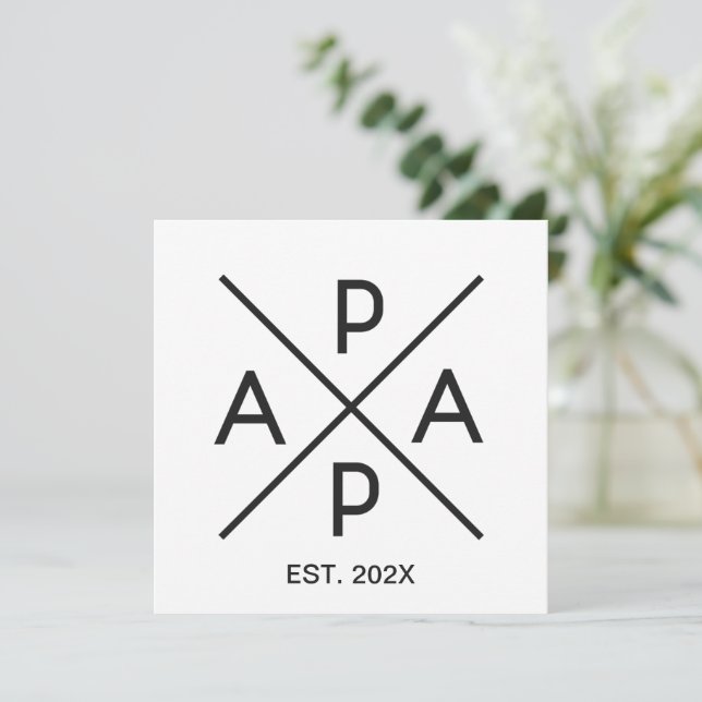 Design de Monograma de PAPA (Em pé/Frente)