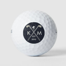 Design de monograma personalizado de golfe elegant
