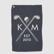Design de monograma personalizado de golfe elegant