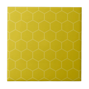design de mosaico geométrico Dourado hexágono