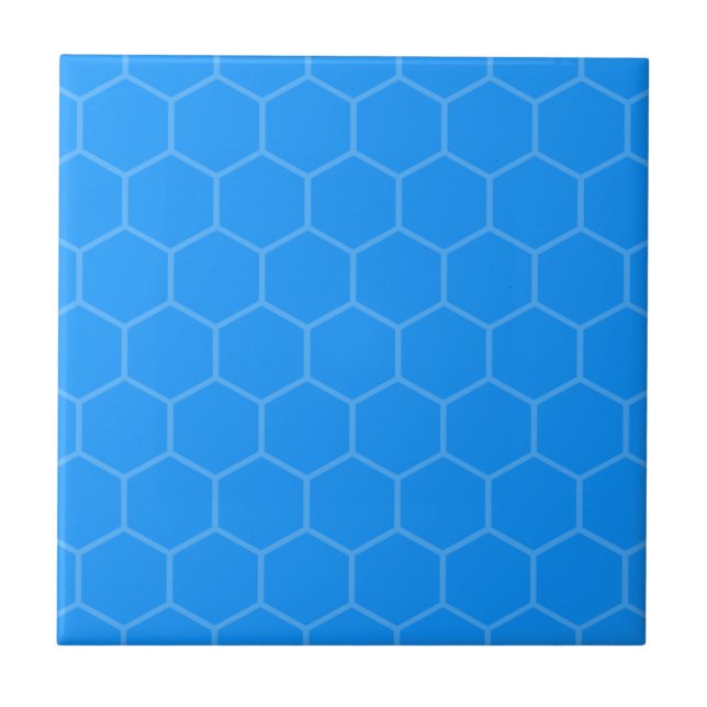 Design de mosaico geométrico elétrico de hexágono  (Frente)