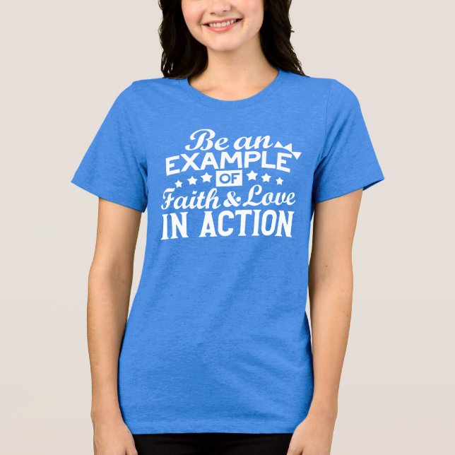 Design de Motivação Cristã - Fé, Amor e Ato (Frente)