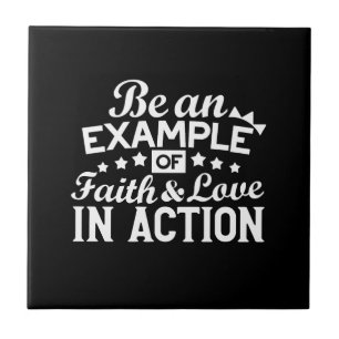 Design de Motivação Cristã - Fé, Amor e Ato