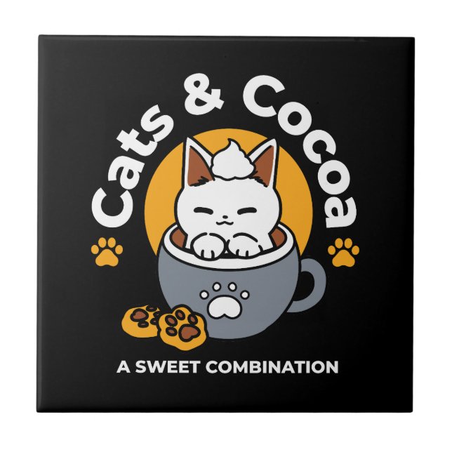 Design de Mug Feriado com Cozy Cat e Cookies de Pa (Frente)