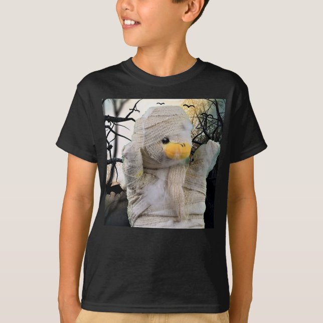design de Múmia Divertida para Camiseta de Hallowe (Frente)