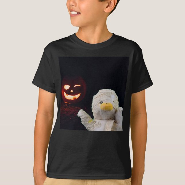 design de Múmia Divertida para Camiseta de Hallowe (Frente)