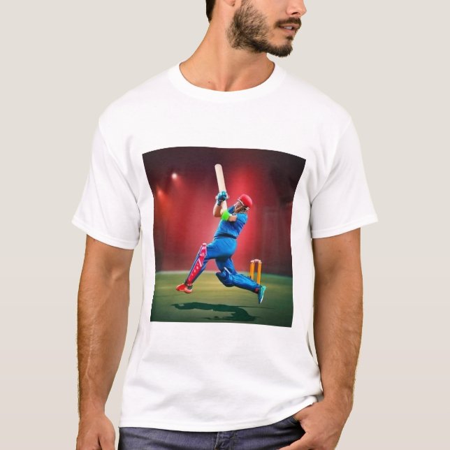 Design de Na moda de Camisa do Jogador de Críquete (Frente)