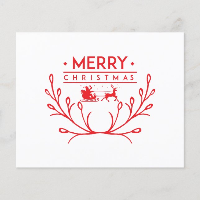 Design de Natal com renas (Frente)