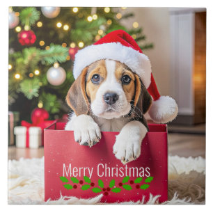 Design de Natal de Cachorrinho Beagle,