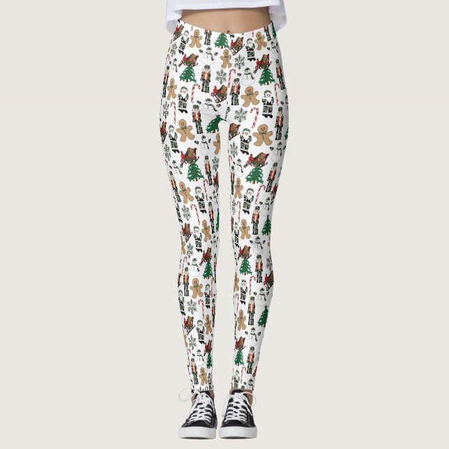 Design de Natal, Feriado, leggings (Frente)
