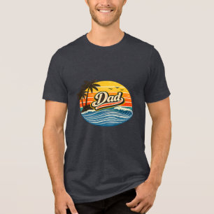 Design de Nome Pôr do Sol Retrô Pai