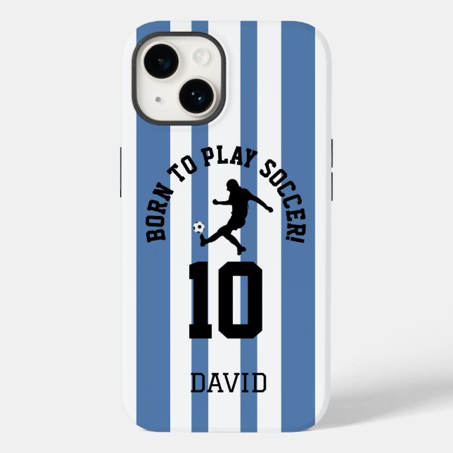 Design de Número de Jersey de Futebol com Listras  (Verso)