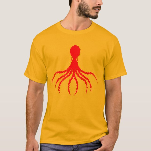 Design de Octopus Distinto - Camisa T básica de us (Frente)
