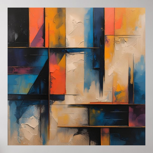 Design de onda retrorreflectora 01 Poster (Frente)