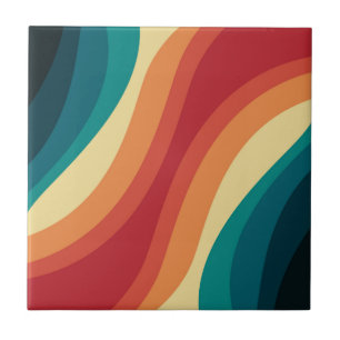 Design de ondas de estilo retrorreflector multicol
